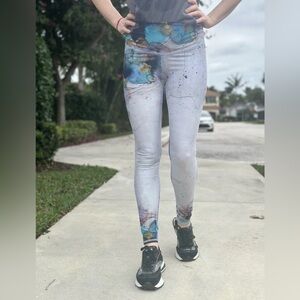 Niyama Sol Barefoot Leggings In Blue Moon Women’s S High Rise Activewear Yoga M